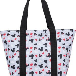 Brand New Mickey Minnie Travel Tote Grey Canvas Zip (78 chars)